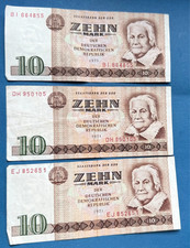 DDR 10 Mark Schein Geldschein