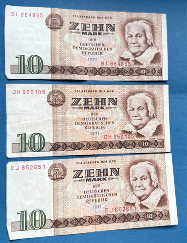 Ddr mark schein - ddr, 10