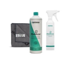 PROWIN Alleskönner 1000ml, Sprühflasche 500ml, Universal 32cmx32cm