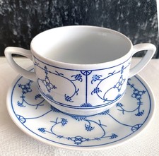 Fünf suppentassen blau saks - fünf, blau-saks