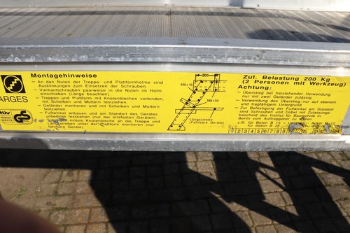 Zarges podestleiter - zarges, /