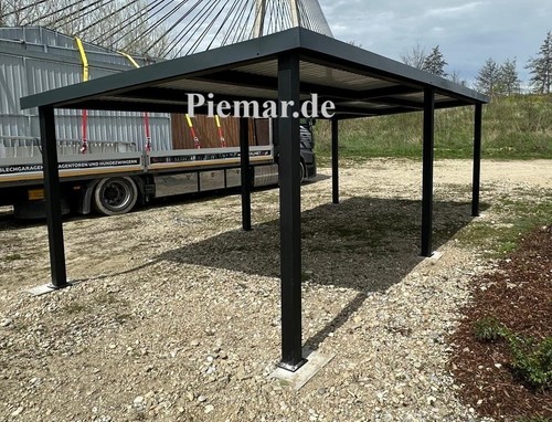 Blechgarage carport 5x7x2 - blechgarage, 3,5x7x2,4m