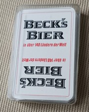 Beck's Bier in über 140 Ländern der Welt, 1970er, Skat-Karte u.v.m. Spielkarten