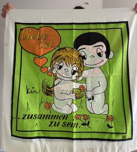 Liebe ist vintage kissenbezug - ist,