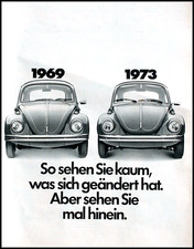 VW Käfer 1302 / 1302 S,   originale Werbung aus 1973