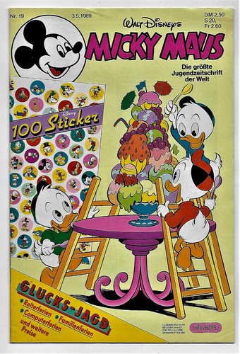 Micky maus 3 5 1989 - nr., 19/