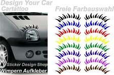 Twingo Wimpern Autoaufkleber Stiker Tuning Aufkleber Auto Beetle Mini Lupo Clio