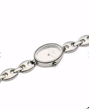 La Barca Armbanduhr für Damen von Aleks Sternen, Designerarmband in IP Silber