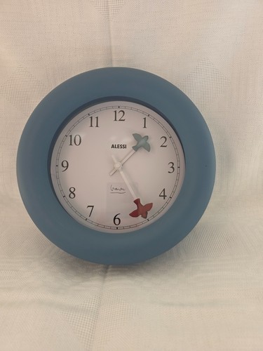 Vintage alessi wanduhr blau - alessi,