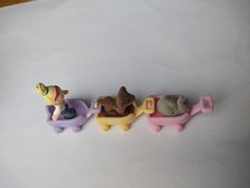 Polly Pocket Mini Li'l Pet Carts Spielset 1993 Polly's Pet's Day Out Tiere Wagen