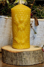 3 Stück Bienenwachs Kerze "ENGEL" aus echtem Bienenwachs direkt vom Imker