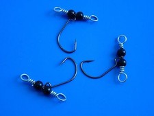 3x Drop Shot Drahtmontage - Hecht Zander - Raubfisch -Einzelhaken - Dropshot