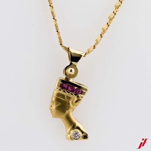 Anhänger nofretete 18k - anhänger,