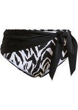 Bikinihose Gr. 38 Schwarz Weiße Bikini-Hose Unterteil Schwimm-Bade-Slip Neu*