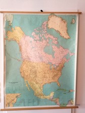 Landkarte auf Leinwand zum