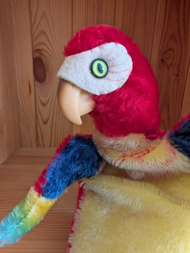 Lora papagei handpuppe - papagei,