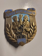 DDR Abzeichen Junge Agronomen FDJ Wissenschaft Mikroskop Pin Badge