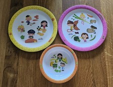 2x BlueBand Kinderteller + Schale - 100% Melamin - NEU