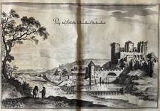 Schloss Bourbon-L´Archambau Merian Kupferstich Topographiae Frankreich - 1655-61