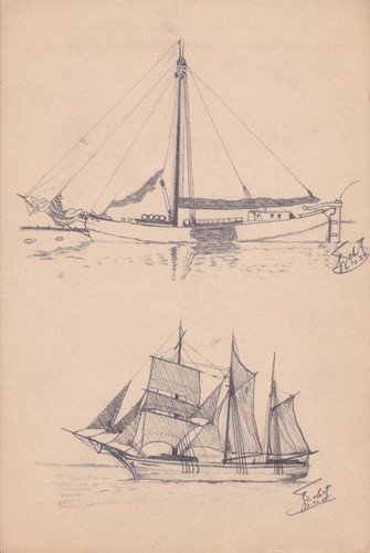 Zwei segelschiffe - zwei,