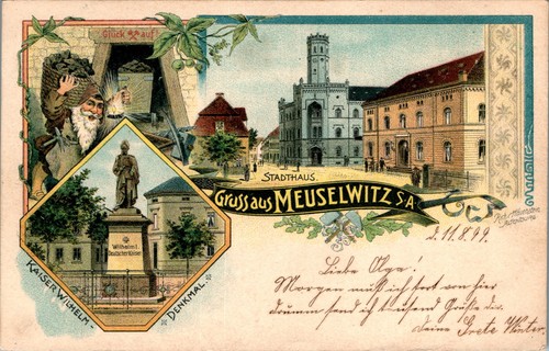 Litho gruss aus meuselwitz - aus,