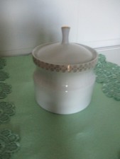 Zuckerdose Porzellan weiß