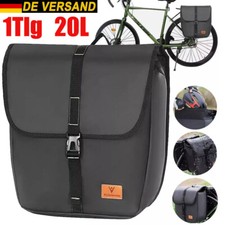 Fahrrad Tasche Set Gepäckträgertasche 20L Packtaschen Gepäckträger Wasserdicht