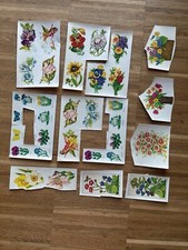 Abziehbilder DDR Blumen Konvolut Gemüse Kräuter Schiebebilder Planet Berlin 1983