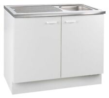 Spülenunterschrank Spülenschrank Küchenschrank Unterschrank mit Spüle Türen Weiß
