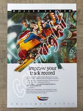 XXL Werbe Foto ROLLER SKATER COASTER Verkoma - Kirmes Achterbahn Freizeitpark