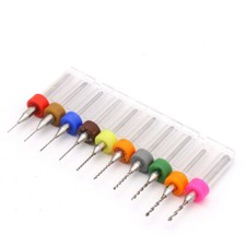 10 tlg Mini Bohrer 0,3 - 1,2