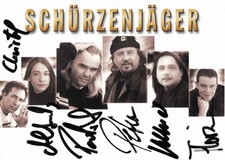 Zillertaler Schürzenjäger Autogrammkarte Autogramm Original Signatur Vollständig