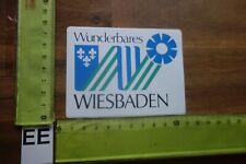 Alter Aufkleber Stadt Hotel WIESBADEN Hessen Darmstadt