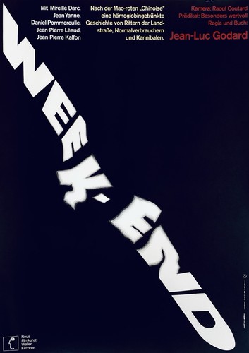 Original week end filmposter - week-end,