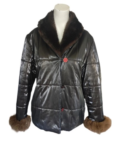 Dicke winterjacke braun - dicke,