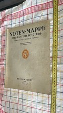 Alte Noten:  Noten-Mappe des Klavier-Schülers 718a Schott 1930er Jahre