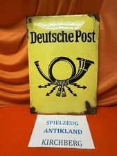 Emailschild Emailleschild Original Deutsche Post Um 1940/50 Emaillierwerk Segor