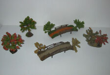 Rarität: VAU-PE 2 x Fußweg-Brücke, 4 Bäume, 1950er-Jahre