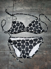 Bandeau Bikini Gr. L /S von Victoria´s Secret, Dots, schwarz-weiß