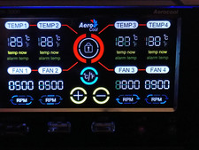 1x Aerocool Touch-2000 Lüftersteuerung Maß 2x 5,25, Zustand sehr Gut