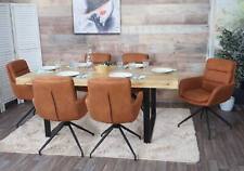 B-Ware 6er-Set Esszimmerstuhl MCW-K32, Küchenstuhl, Wildleder-Optik braun