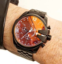 Diesel DZ4566 Baby Chief Herrenuhr  Chronograph Schwarz , Zifferblatt Multi Neu