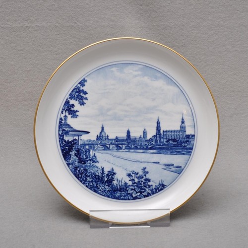 Meissen wandteller ansicht - meissen,