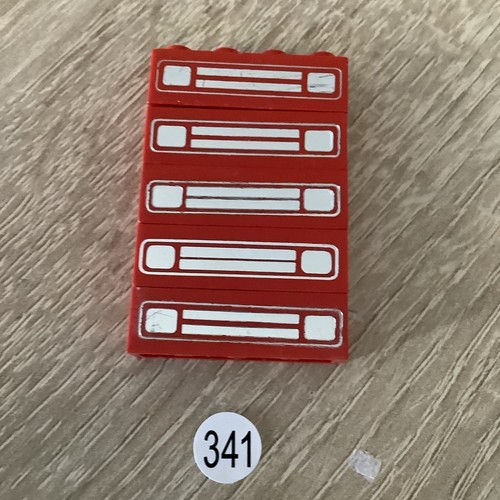 Lego stein 3010pb035 - lego, rot