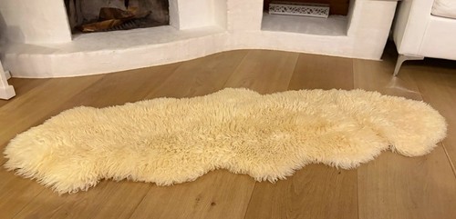 Schaffell teppich tierfellform - schaffell,