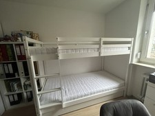 Doppelstockbett mit Bettkasten inkl. 2x Lattenrost und 2x Matratzen 