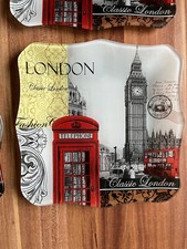 London Souvenir Teller Glas