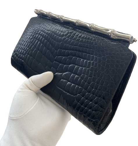 Vintage leder clutch - vintage,