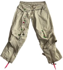 Fantastische Designer Hose Marithe +Francois Girbaud sandfarben DE34 Baumwolle