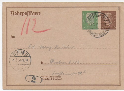 Rohrpost berlin rp 24 - dr:,